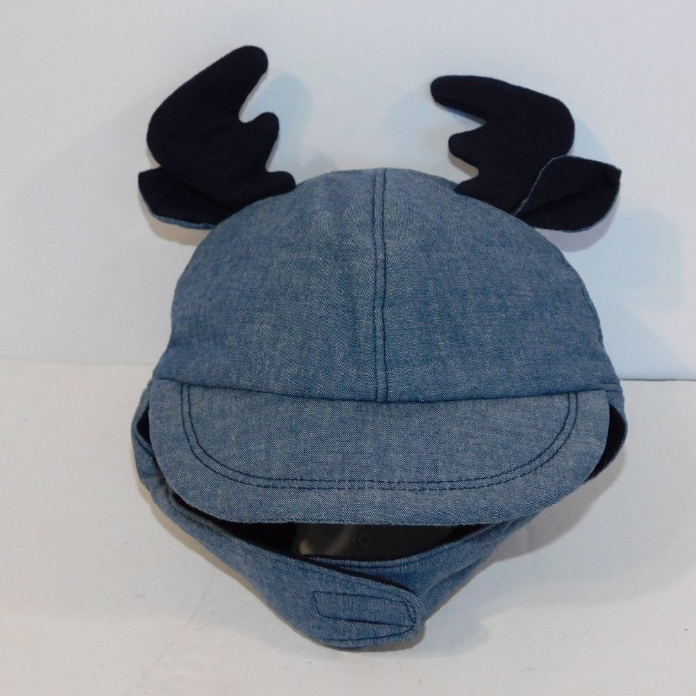 GAP Demin Look Reindeer Winter Hat Baby 6-12 Months